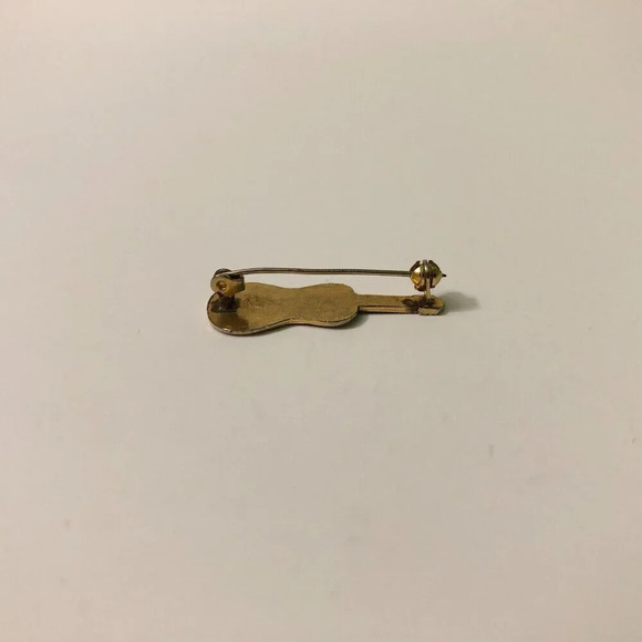 Vintage Pin Brooch Guitar Shaped 1.25 Inch - Picture 5 of 10